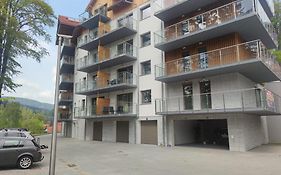 Stone Hill Apartament Wellness z basenem jakuzi saunami prywatnym garażem i rowerami w cenie